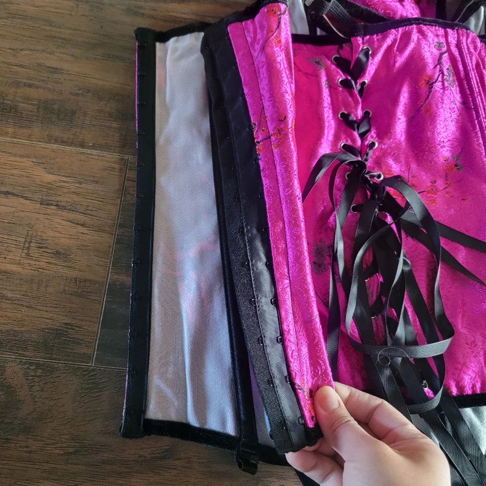NWT Shirley of Hollywood 2 Pcs Set Intimate Lingerie‎ Corset and G-String Thong
